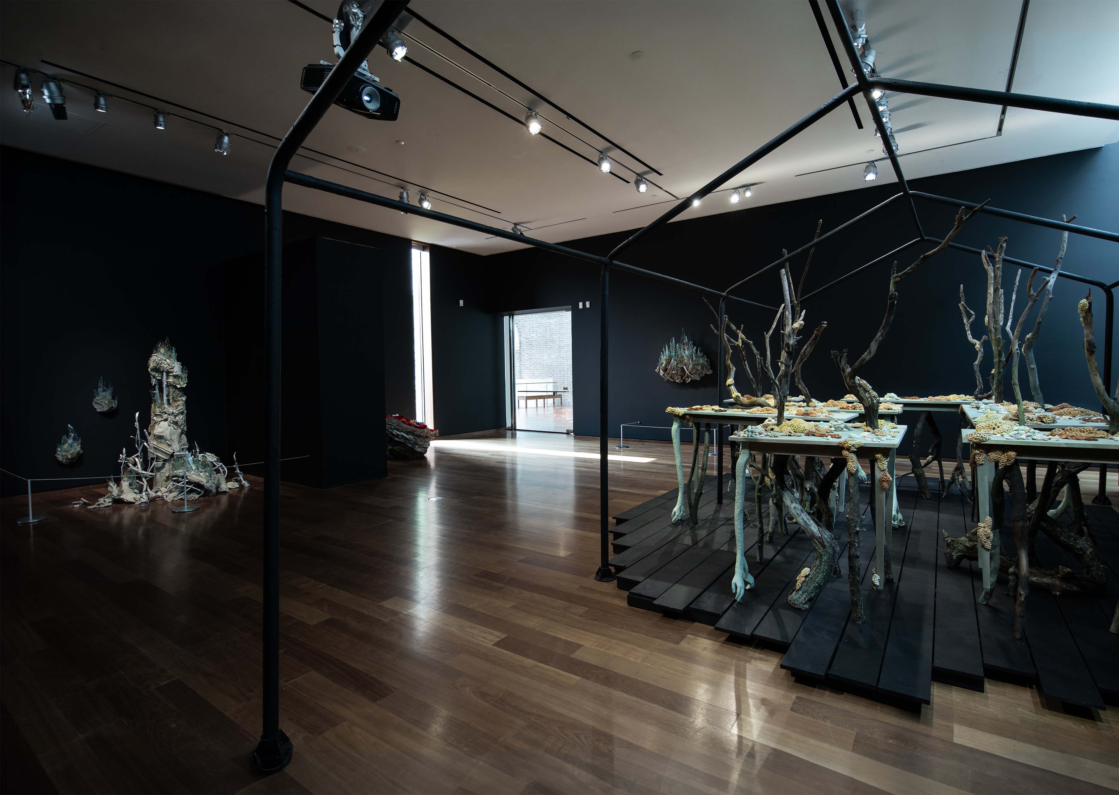 Petrichor, installation view.  Nicholas Crombach and Nurielle Stern. MacLaren Art Centre, Laking Gallery.